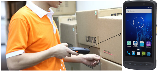 使用盤點槍在盤點產(chǎn)品 使用盤點槍在盤點產(chǎn)品